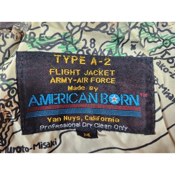 Harley Davidson Group TYPE A-2 Medium American Born Rare Leather Flight Jacket - Picture 10 of 13